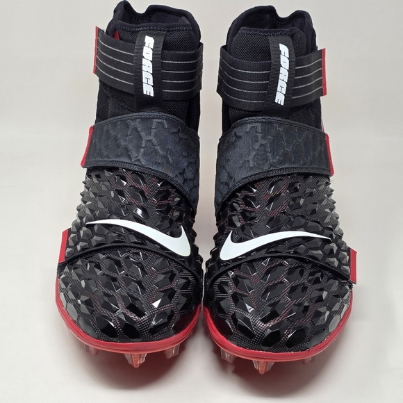 Nike Force Savage Elite 2 Football Cleats Red Black Men's Size 17 BV3962-002 New - Picture 7 of 10